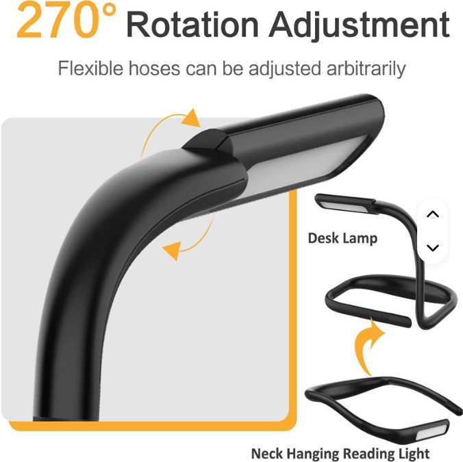 Howpowl ESN-150 Neck Reading Lamp - Adjustable LED Light for Hotel, Reading Room, Living Room, Bedro